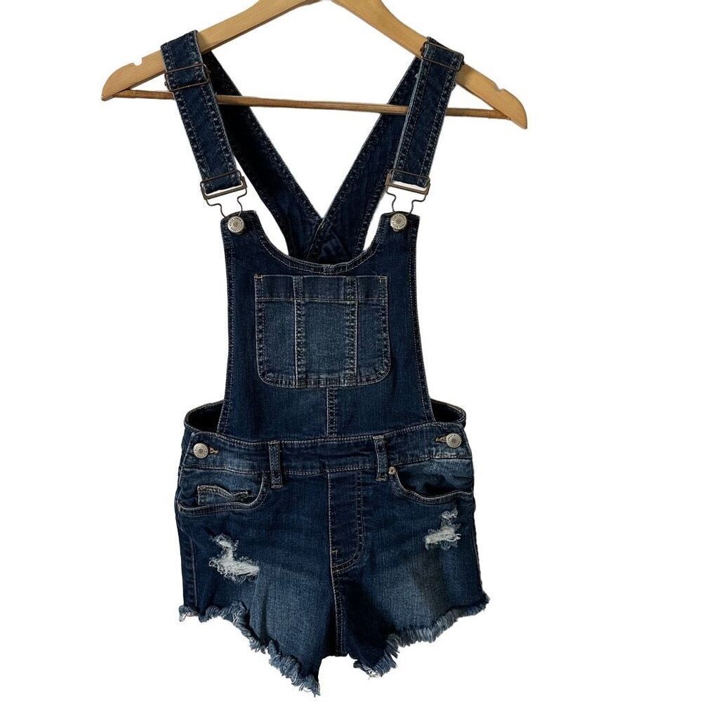 Urban Basics Denim Blue Jean Shorts Overalls